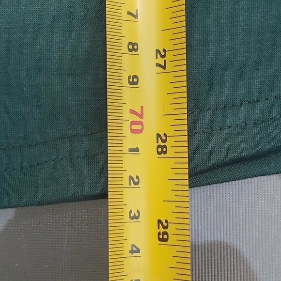 Vislily Green Short Sleeve Peasant Top with Lace Accent, Round Neckline Size 20W - Picture 5 of 8